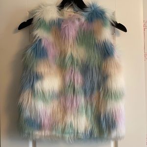 Fuzzy Girls Vest